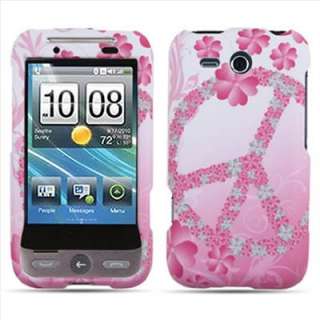HTC Freestyle AT&T Peace Flower Hard Case Cover +Screen  