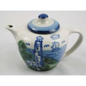  Teapot Med, Lighthouse Pattern