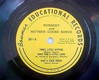 Bowmar Records  Nursery and Mother Goose Songs  Lucille Wood  Marni 