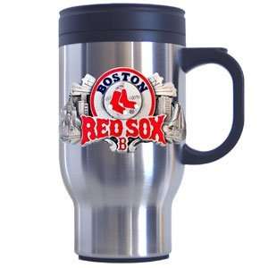  Boston Red Sox 16 Ounce Stainless Steel Travel Mug Sports 