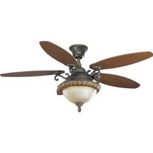   Barcelona Ceiling Fan with Waxed Cherry Blades