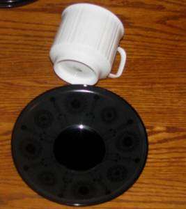 Rosenthal Variation Black Sun White Cup Saucer Sets LOT  