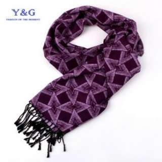   cashmere Scarf For Men Y&G 100% Silk Jacquard Woven Scarf SC1010