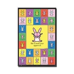  Its Happy Bunny Grid Poster