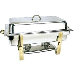 GOLD ACCENT 8 QT OBLONG CHAFER CHAFING DISH  Kitchen 