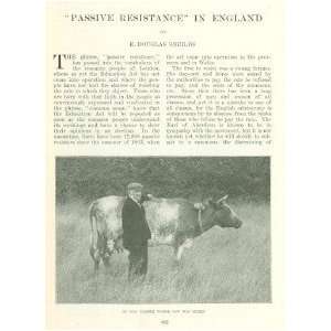   1904 Passive Resistance in England Tax Evasion Wales 