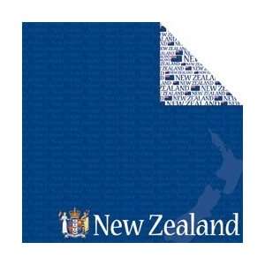  Reminisce Passports Double Sided Paper 12X12 New Zealand 
