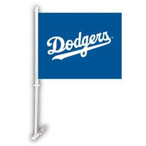     Los Angeles Dodgers Car Flag W/Wall Brackett