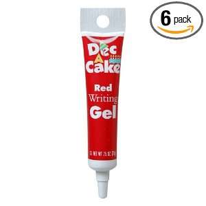 Dec A Cake Write A Cake Red, 0.75 Ounce Grocery & Gourmet Food
