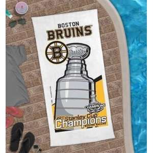  Boston Bruins Stanley Cup Champions Beach Towel Sports 