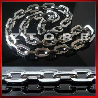 bling bling 316 stainless steel men s 11mm 24 cable chain necklace 