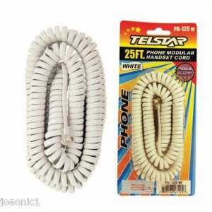  Phone Telephone Coil Cord 25 foot long 