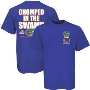  Florida Gators Royal Blue Bragging Rights Score T shirt 