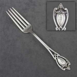  Monticello by Lunt, Sterling Luncheon Fork, Monogram S 
