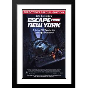  Escape From New York 20x26 Framed and Double Matted Movie 