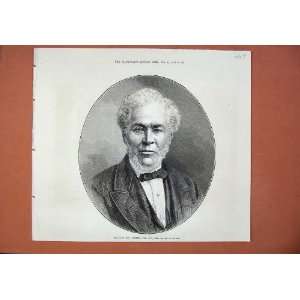  1873 Portrait Andrew Lusk Lord Mayor London Man Print 