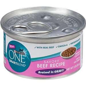   Smart Blend Savory Beef Braised in Gravy Canned Cat Food
