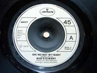 Rod Stewart/Oh No Not My Baby/1973 Mercury 7 Single  