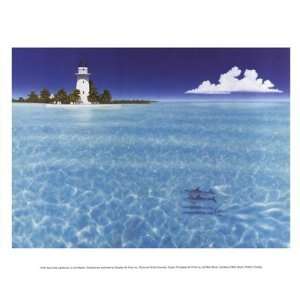  Boca Chita Lighthouse   Poster by Dan Mackin (12x9.5)