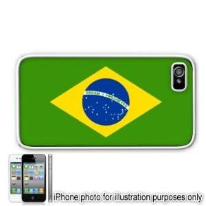  Brazil Flag Apple Iphone 4 4s Case Cover White Everything 