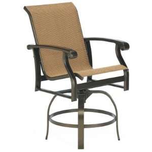  Winston Madero Swivel Sling Bar Stool Patio, Lawn 