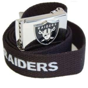  Web Belt with Buckle Oakland Raiders