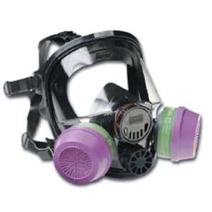 7600 Series Silicon Full Facepiece with 5 Strap Head Harness & Dual 