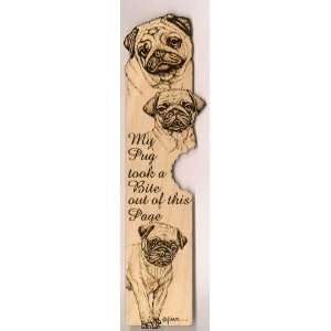  Pug Laser Engraved Dog Bookmark #2