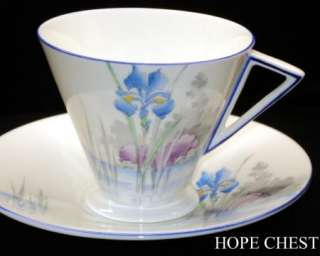 Shelley FLOATING IRIS EVE BUTTERFLY TEA CUP AND SAUCER  