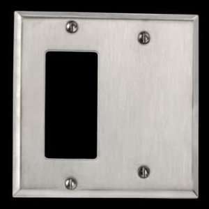   Stainless Steel, Beveled GFI Blank Switch Plate