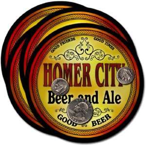  Homer City, PA Beer & Ale Coasters   4pk 