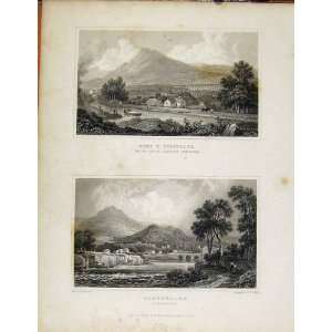  Pont Y Cyssyllte Llangollen Wales Antique Print C1829 