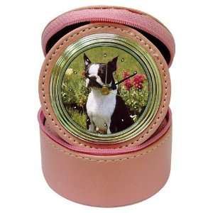  Boston Terrier Jewelry Case Travel Clock