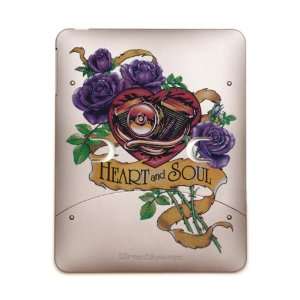  iPad 5 in 1 Case Metal Bronze Heart and Soul Roses and 