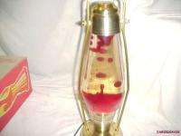 VINTAGE RED COACHLITE LANTERN LAVA LAMP IN BOX  