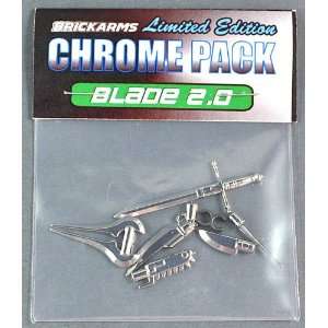  BrickArms 2.5 to 4 Inch Scale Figure Style Chrome Blades 2 