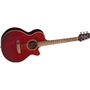  Takamine G Fxc Eg260c Acoustic Electric Guitar Wine Red 