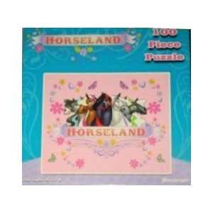  Horseland 100 Piece Puzzle   Logo with Horses   Pepper 