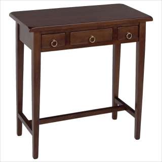   Regalia 3 Drawer Hall Walnut   Console Table 021713943293  