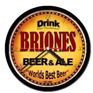  BRIONES beer and ale cerveza wall clock 