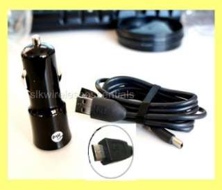 NEW OEM TMOBILE BLK CAR CHARGER ADAPTER+MICRO USB CABLE  
