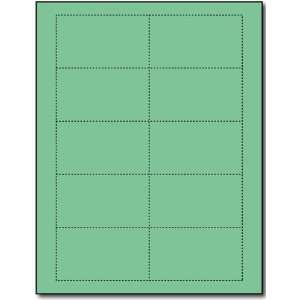   Cards, 110lb Index Green   25 Sheets / 250 Business Cards Office