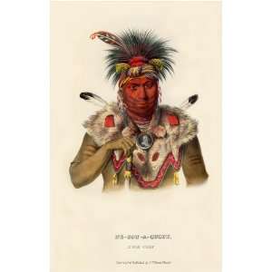   of a Tree, a Fox Chief McKenney Hall Indian Print 