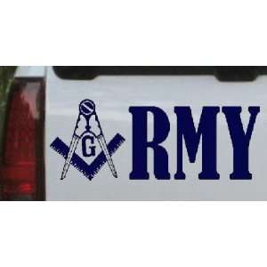 Navy 48in X 18.6in    Masonic Freemason Army Military Car Window Wall 