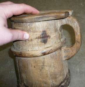Great Antique 18th Century Revolutionary War Era Drinking Tankard 