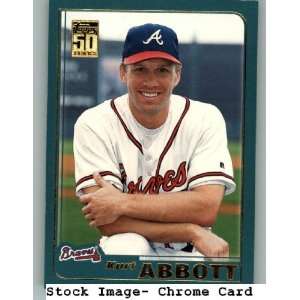  2001 Topps Chrome Traded #T72 Kurt Abbott   Atlanta Braves 