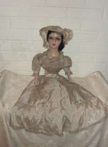 26 Antique French Boudoir Doll composition cloth vtg  