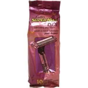   Ladies Supermax Twin Disposable Razors 10 Pack