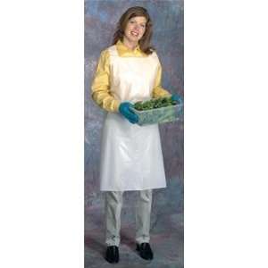   Embossed Polyethylene Disposable Bib Apron With Top Loop And Side Ties