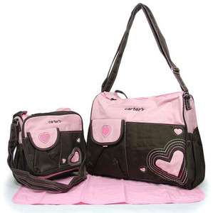 Pcs Sweet Heart Baby Changing Diaper Nappy Bag Carters Shoulder 